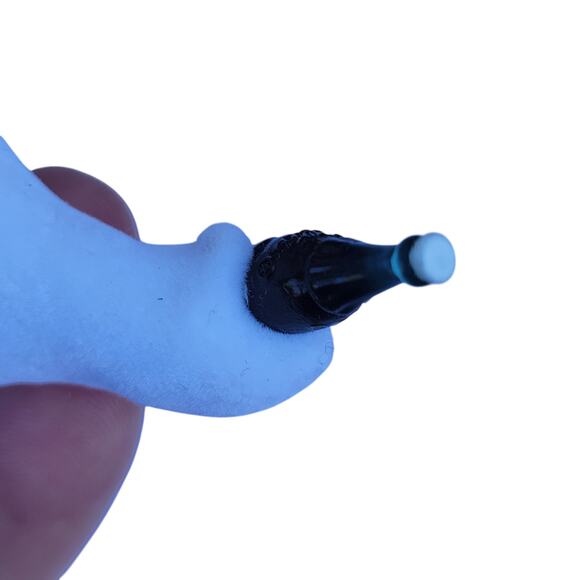 Vintage Coca-Cola Polar Bear Ornament with Bottle on Red Sled 1990s - Picture 9 of 10